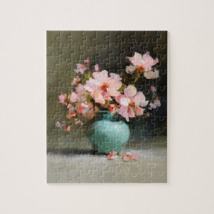 Flowers After Dusk Painterly Floral Jigsaw Puzzl Puzzle