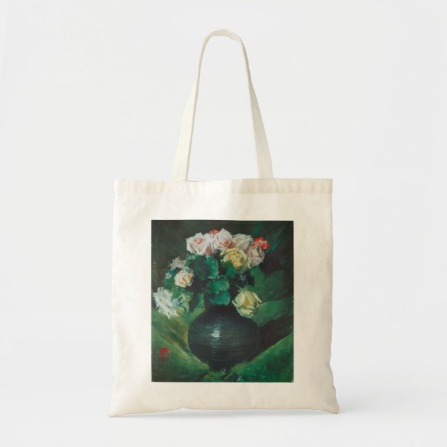 Flowers (aka Roses) by William Merritt Chase Tote Bag (Front)