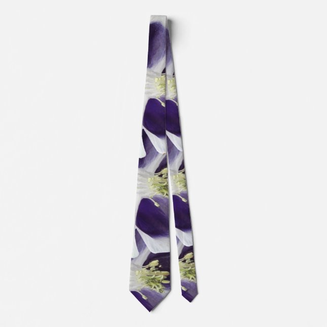 Flowers All Around Photo Pattern Tie (Front)