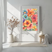 Flowers All Over Print Watercolor - Jasmine