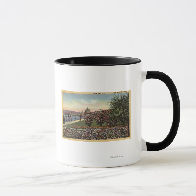 Flowers along East Ocean Avenue Mug (Right)