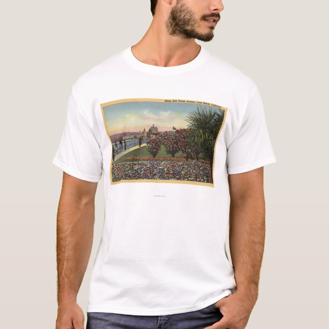 Flowers along East Ocean Avenue T-Shirt (Front)
