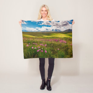 Flowers   Altai Mountains, Siberia, Russia Fleece Blanket