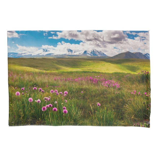 Flowers | Altai Mountains, Siberia, Russia Pillowcase (Front)