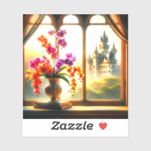 Flowers and a Castle