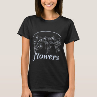 Flowers and bees design T-Shirt