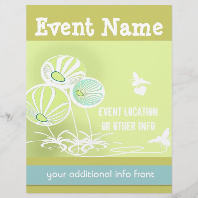 Flowers and Bees Flyer (Front)