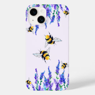 Flowers and Bees Flying iPhone Case Gift