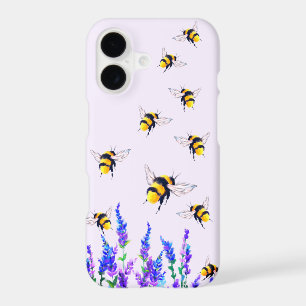 Flowers and Bees iPhone Case