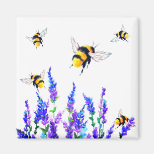 Flowers and Bees Magnet
