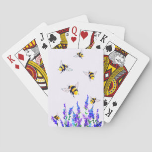 Flowers and Bees Playing Cards
