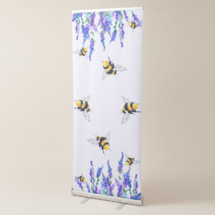 Flowers and Bees Retractable Banner - Customisable