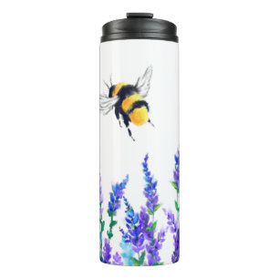 Flowers and Bees Thermal Tumbler