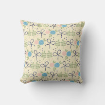 Flowers and Bows Pillow