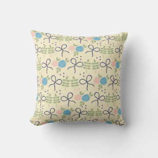 Flowers and Bows Pillow