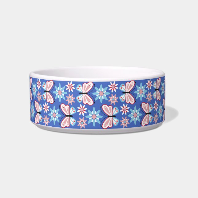 Flowers and butterflies bowl (Front)
