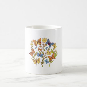 Flowers and Butterflies Coffee Mug