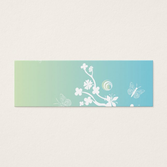 Flowers and butterflies Profile Card (Front)