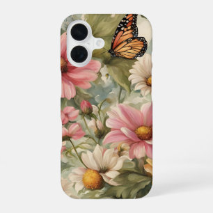 Flowers and Butterfly Art Work iPhone / iPad case