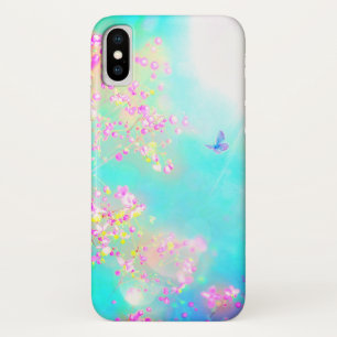 Flowers and butterfly floral iPhone x case