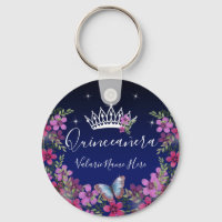 Flowers and Butterfly Princess Quinceanera