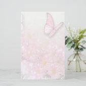 Flowers and Butterfly Stationery (Standing Front)