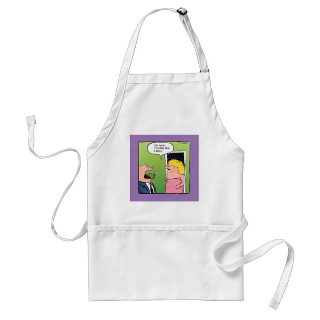 Flowers and Candy Romantic Cartoon Standard Apron (Front)