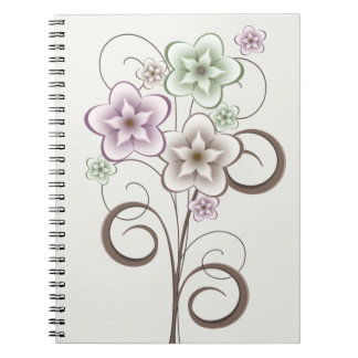Flowers and Curls Notebook