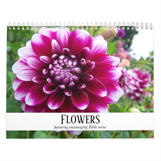 Flowers and Encouraging Bible Verses Calendar (Cover)