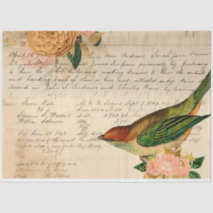 Flowers and Ephemera Design Series #8 Tissue Paper