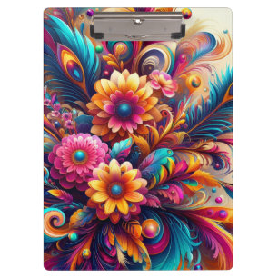 Flowers and Feathers Clipboard