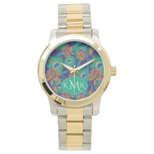 Flowers And Feathers   Monogram Watch