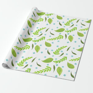 flowers and foliage wrapping paper