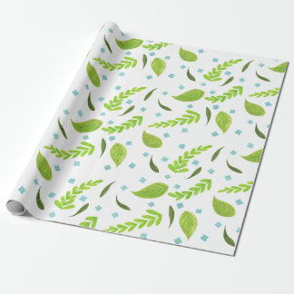 flowers and foliage wrapping paper