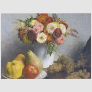 Flowers and Fruit, Henri Fantin-Latour Tissue Paper