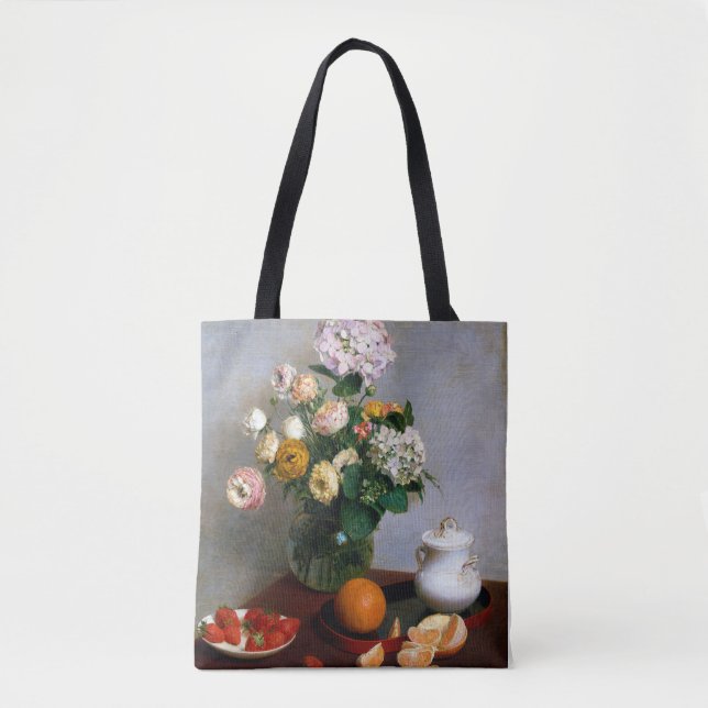 Flowers and Fruit, Henri Fantin-Latour Tote Bag (Front)