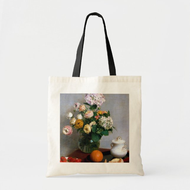 Flowers and Fruit, Henri Fantin-Latour Tote Bag (Front)