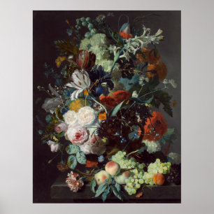 Flowers and Fruit - Jan van Huysum Fine Art Poster