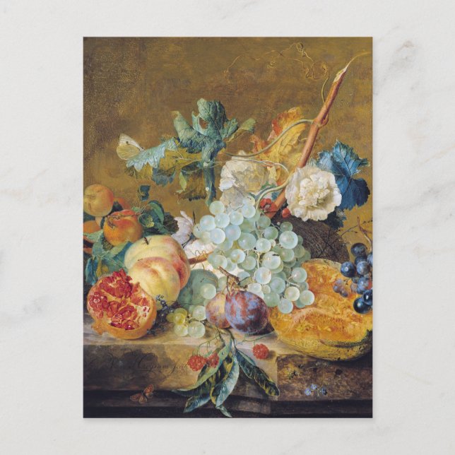 Flowers and Fruit Postcard (Front)