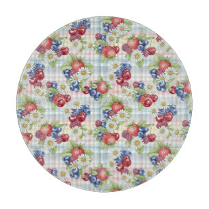 Flowers and Fruits Cutting Board