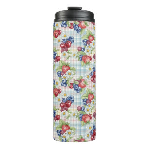 Flowers and Fruits Thermal Tumbler