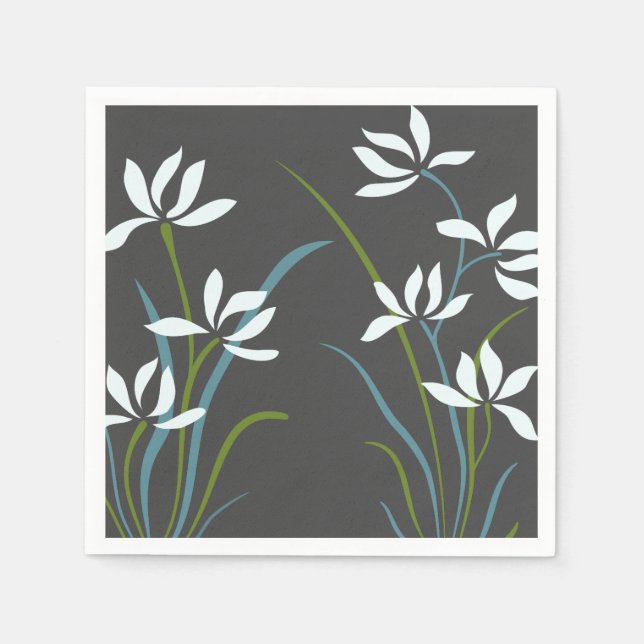 Flowers and Grass Napkin (Front)