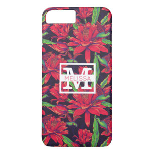 Flowers And Hummingbirds Add Your Name iPhone 8 Plus/7 Plus Case