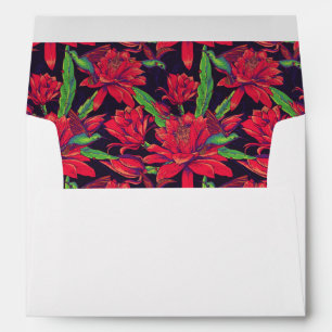 Flowers And Hummingbirds Envelope