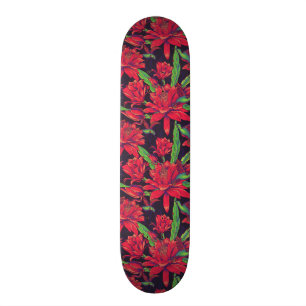 Flowers And Hummingbirds Skateboard