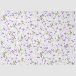 Flowers and Hummingbirds  Tissue Paper