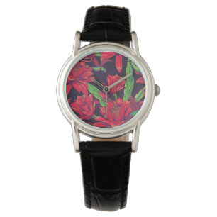 Flowers And Hummingbirds Watch