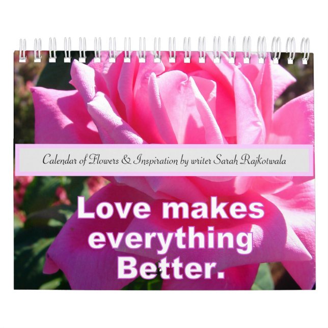Flowers and Inspirational Quotes Calendar (Cover)