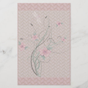 Flowers and Lace Stationery