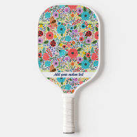 Flowers and Ladybugs Pattern Add Any Custom Text